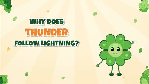 Why Does Thunder Follow Lightning? Light Wins the Race!