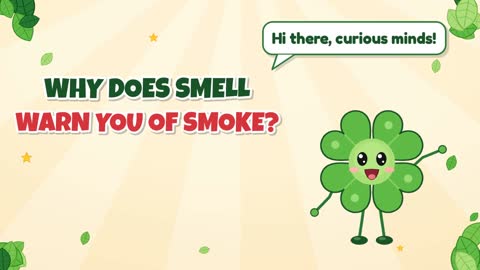 Why Does Smell Warn You of Smoke?