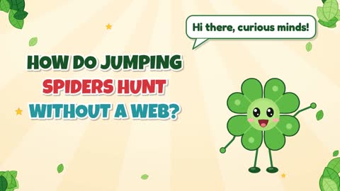 How Do Jumping Spiders Hunt Without a Web?