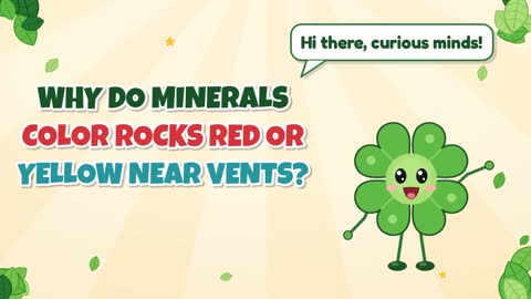 Why Do Minerals Color Rocks Red or Yellow Near Vents?