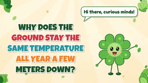 Why Does the Ground Stay the Same Temperature All Year a Few Meters Down?