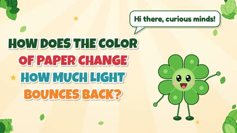 How Does the Color of Paper Change How Much Light Bounces Back?