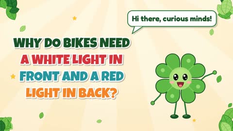 Why Do Bikes Need a White Light in Front and a Red Light in Back?