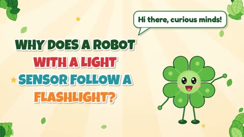 Why Does a Robot with a Light Sensor Follow a Flashlight?