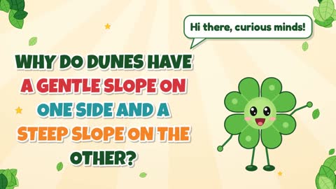 Why Do Dunes Have a Gentle Slope on One Side and a Steep Slope on the Other?