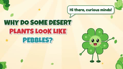 Why Do Some Desert Plants Look Like Pebbles?