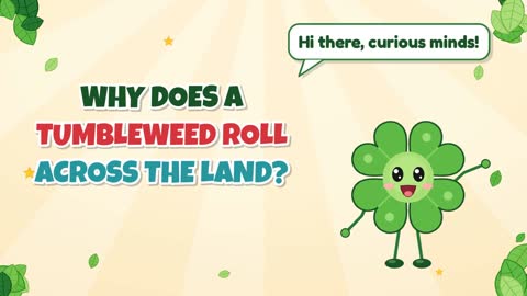 Why Does a Tumbleweed Roll Across the Land?
