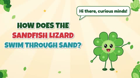 How Does the Sandfish Lizard Swim Through Sand?