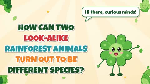 How Can Two Look-Alike Rainforest Animals Turn Out to Be Different Species?