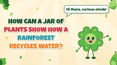 How Can a Jar of Plants Show How a Rainforest Recycles Water?