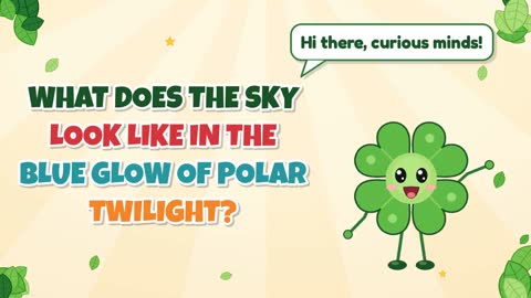 What Does the Sky Look Like in the Blue Glow of Polar Twilight?