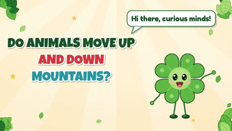 Do Animals Move Up and Down Mountains?