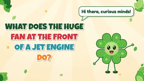 What Does the Huge Fan at the Front of a Jet Engine Do?