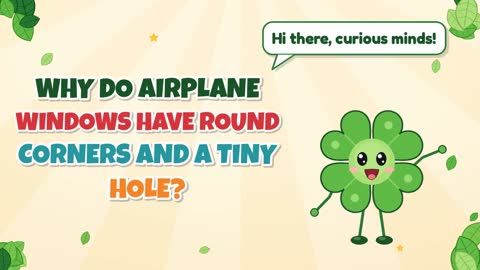 Why Do Airplane Windows Have Round Corners and a Tiny Hole?