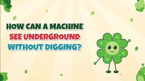 How can a machine see underground without digging?