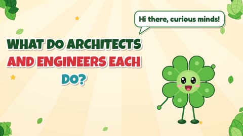 What do architects and engineers each do?