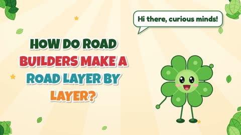 How do road builders make a road layer by layer?
