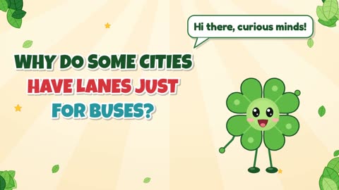 Why do some cities have lanes just for buses?