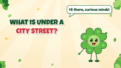 What is under a city street?
