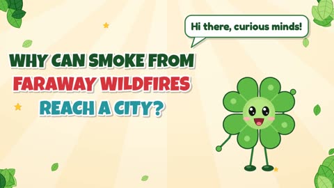 Why can smoke from faraway wildfires reach a city?