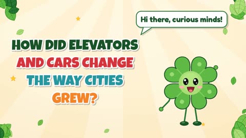 How did elevators and cars change the way cities grew?