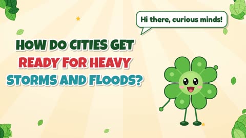 How do cities get ready for heavy storms and floods?
