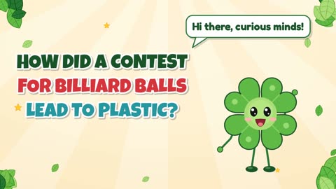 How did a contest for billiard balls lead to plastic?
