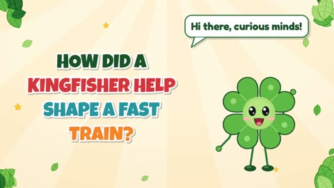 How did a kingfisher help shape a fast train?