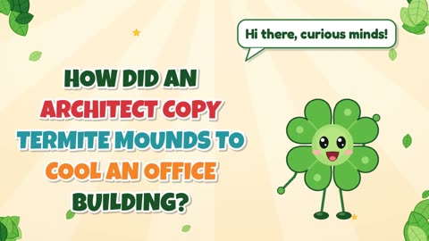 How did an architect copy termite mounds to cool an office building?