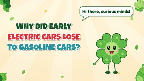 Why did early electric cars lose to gasoline cars?