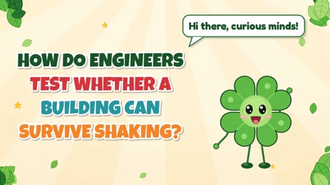 How do engineers test whether a building can survive shaking?