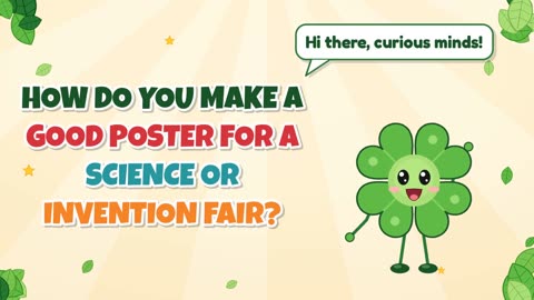 How do you make a good poster for a science or invention fair?