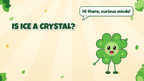 Is ice a crystal?