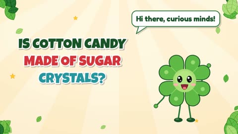 Is cotton candy made of sugar crystals?