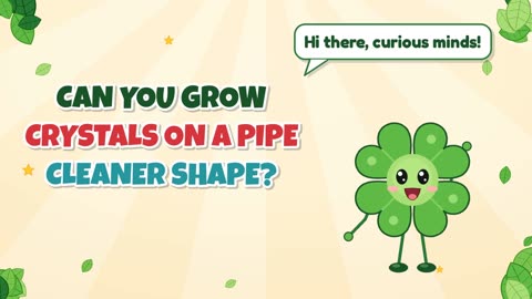 Can you grow crystals on a pipe cleaner shape?