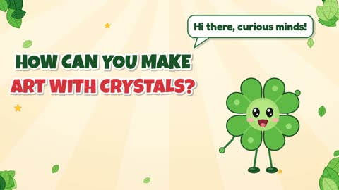 How can you make art with crystals?