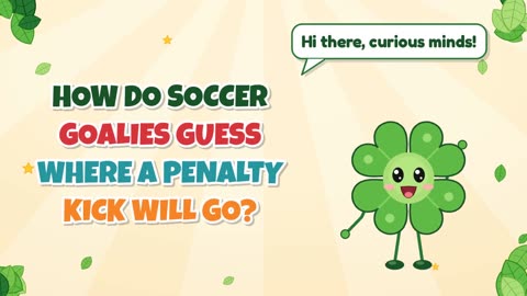 How do soccer goalies guess where a penalty kick will go?