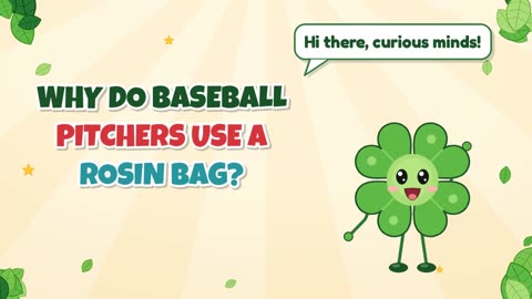 Why do baseball pitchers use a rosin bag?