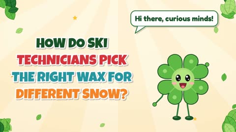 How do ski technicians pick the right wax for different snow?