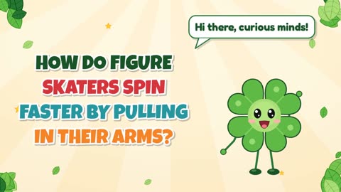 How do figure skaters spin faster by pulling in their arms?