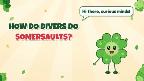 How do divers do somersaults?