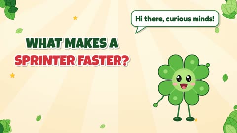 What makes a sprinter faster?