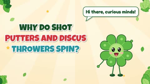 Why do shot putters and discus throwers spin?
