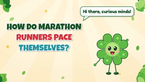 How do marathon runners pace themselves?