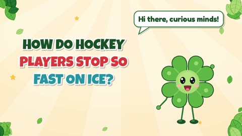 How do hockey players stop so fast on ice?