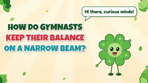 How do gymnasts keep their balance on a narrow beam?