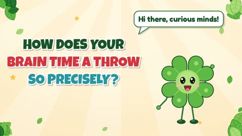 How does your brain time a throw so precisely?
