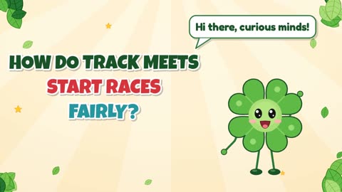 How do track meets start races fairly?