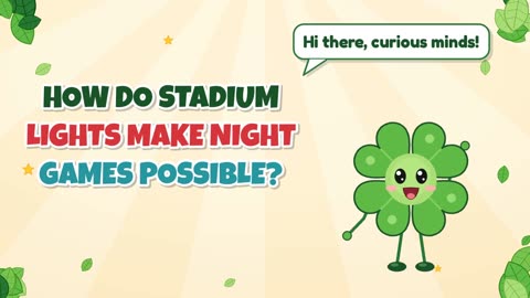 How do stadium lights make night games possible?