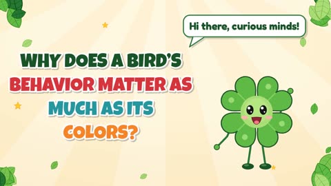 Why does a bird’s behavior matter as much as its colors?
